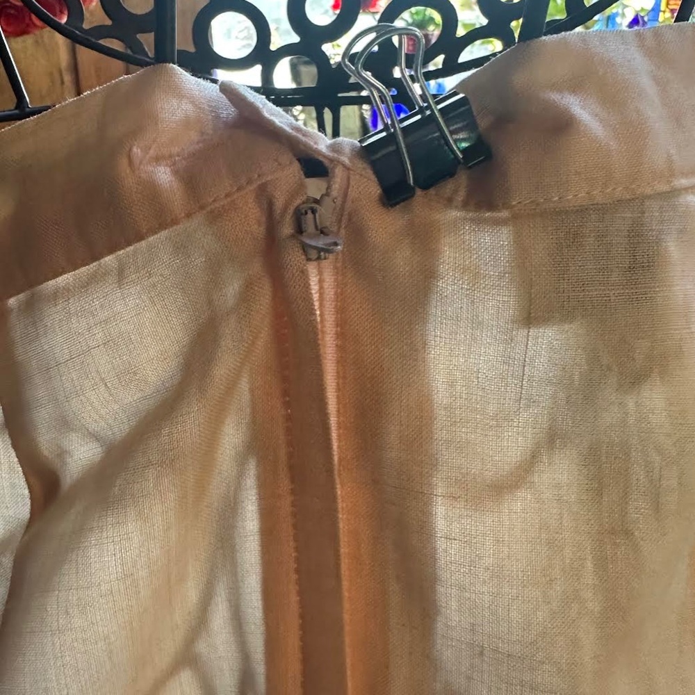 PEACH DRESS LINEN SUIT - Picture 6 of 7